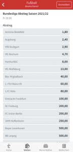 bundesliga absteiger quoten|Bundesliga Absteiger Quoten .